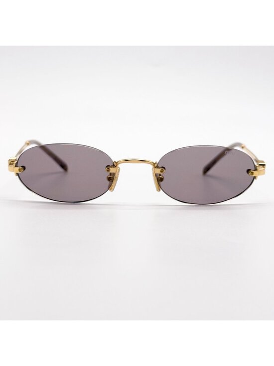 New Miu Miu MU A54S Sunglasses Oval Purple Gold MUA54S 5AK20I main image 6